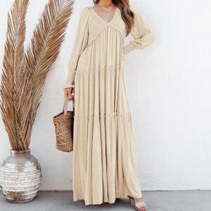 R. Vivimos boho casual maxi dress